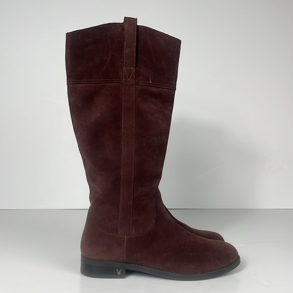 Vionic‎ Downing Dark Brown Leather Riding Boot / SZ 7 - Picture 1 of 12